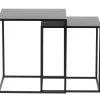 WOOOD Ziva Bijzettafels - Metaal - Zwart - Set Van 2 -Meubilair Verkoop 90337c2eb02945fbbce9235b0e591073