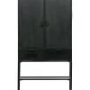 BePureHome Wish 2 Deurs Kast - Metaal - Zwart - 151x87x36