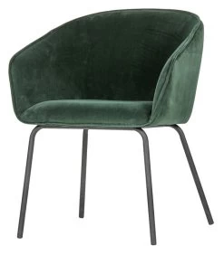 WOOOD Sien Eetkamerstoel - Velvet - Groen - Set Van 2 -Meubilair Verkoop 90da2452f4e54da9b319140651107002
