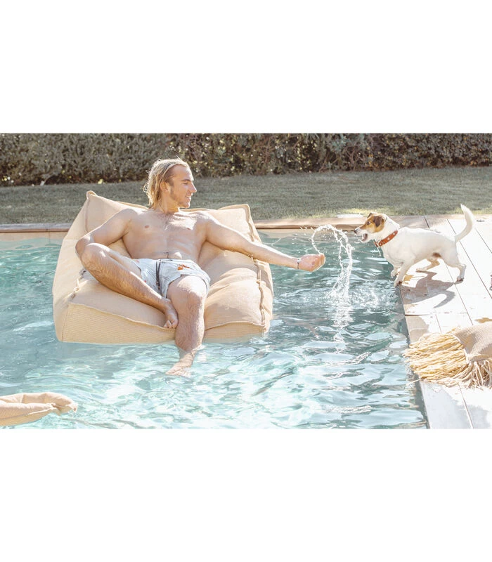 Drijvende Buitenligstoel Met Raffia-effect 4 Drijvende Buitenligstoel Met Raffia-effect - Afbeelding 2