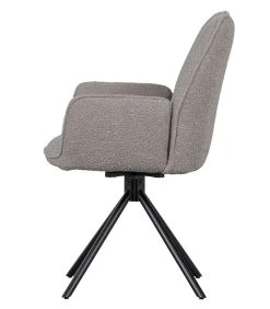 Amber Draai Eetkamerstoel - Bouclé - Grijs - Set V 2 -Meubilair Verkoop 941104f8d42143a196ed93c7b3c06cfc