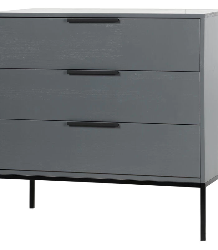 WOOOD Adam Ladekast - Grenen - Staal Grijs - 93x94x52 5 WOOOD Adam Ladekast - Grenen - Staal Grijs - 93x94x52 - Afbeelding 3