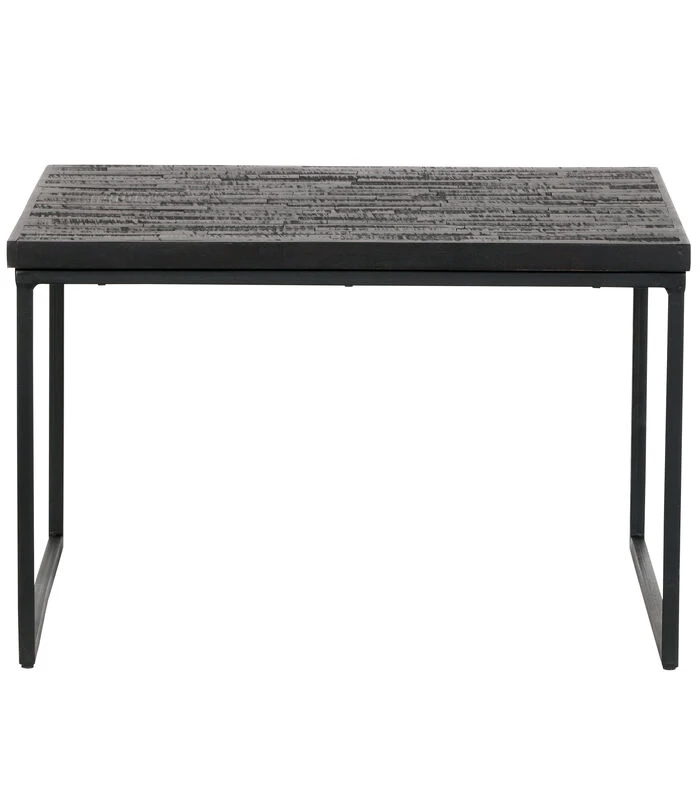 BePureHome Sharing Bijzettafel - Hout/Metaal - Zwart - 38x60x60 3 BePureHome Sharing Bijzettafel - Hout/Metaal - Zwart - 38x60x60