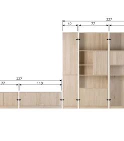 VTwonen Modulair Onderkast - Eikenhout Veneer - Naturel - 44x40x40 -Meubilair Verkoop 97880e6e99f349c9930c5fd026d66bfa
