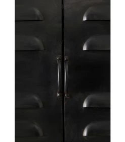 WOOOD Boaz Kast - Metaal - Zwart - 60x145,5x40,5 -Meubilair Verkoop 99249b1f4f6b4c6bae5104a4ace483b6