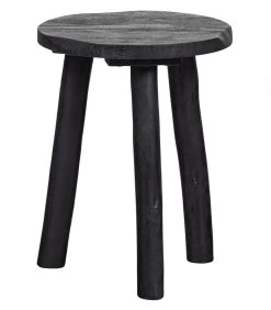 Angus Kruk - Mango Hout - Zwart - 46x35x35