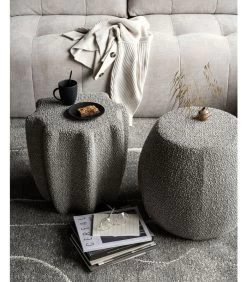 VTwonen Soft Star Poef - Lichtgrijs - 45x42x42 -Meubilair Verkoop 9b31478bd951468181fa39f493b5c7cf