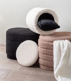 Leitmotiv Poef Cuddly - Bruin - 50x35x40 Cm -Meubilair Verkoop 9b6b25b64349495ba57d7b3996634f7e