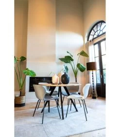 Eettafel Magnifera - Hout/Zwart - Ø120cm -Meubilair Verkoop 9eaba5b8dd744c38940b4b616139b238