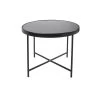 Leitmotiv Salontafel Smooth - Mat Zwart, Zwart Glas Top - 60x46cm -Meubilair Verkoop a06eb7d33c7b4c16ab9b4dc0b5c72654