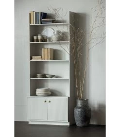 WOOOD Boekenkast Madu - Grenen - Wolkengrijs - 200x80x35 -Meubilair Verkoop a097529a9170441cbc3ab2e30cd5f88c