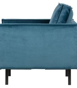BePureHome Rodeo Fauteuil - Velvet - Blue - 85x105x86 -Meubilair Verkoop a3c689d0a00d4d259c5619eea333b4b8