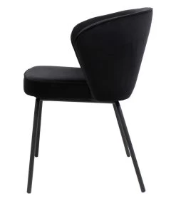 BePureHome Admit Eetkamerstoel - Fluweel - Zwart - Set Van 2 -Meubilair Verkoop a4143d542a41430783b6b0618f180f12