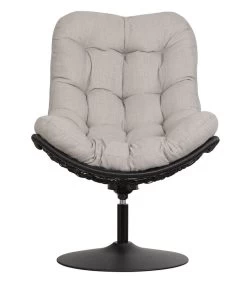 WOOOD Vive Draaifauteuil - Rattan - Naturel/Zwart - 100x82x105 -Meubilair Verkoop a4205d46b4464fa1b672a978d9b7e645