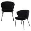BePureHome Admit Eetkamerstoel - Fluweel - Zwart - Set Van 2 -Meubilair Verkoop a5b00c2e97434c5587ecb15ea15bd068