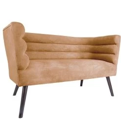 Leitmotiv Bank Explicit - Suede Look Okergeel - 128x71x74cm -Meubilair Verkoop a7db7e3f8bc44db7a052acde8e0af2f4