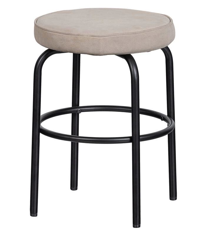 Exclusive Tris Kruk - Leer - Zwart/ Zand - 45x38x38 3 Exclusive Tris Kruk - Leer - Zwart/ Zand - 45x38x38