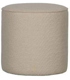 WOOOD Sara Poef Hoog - Boucle - Creme - 46x46x46