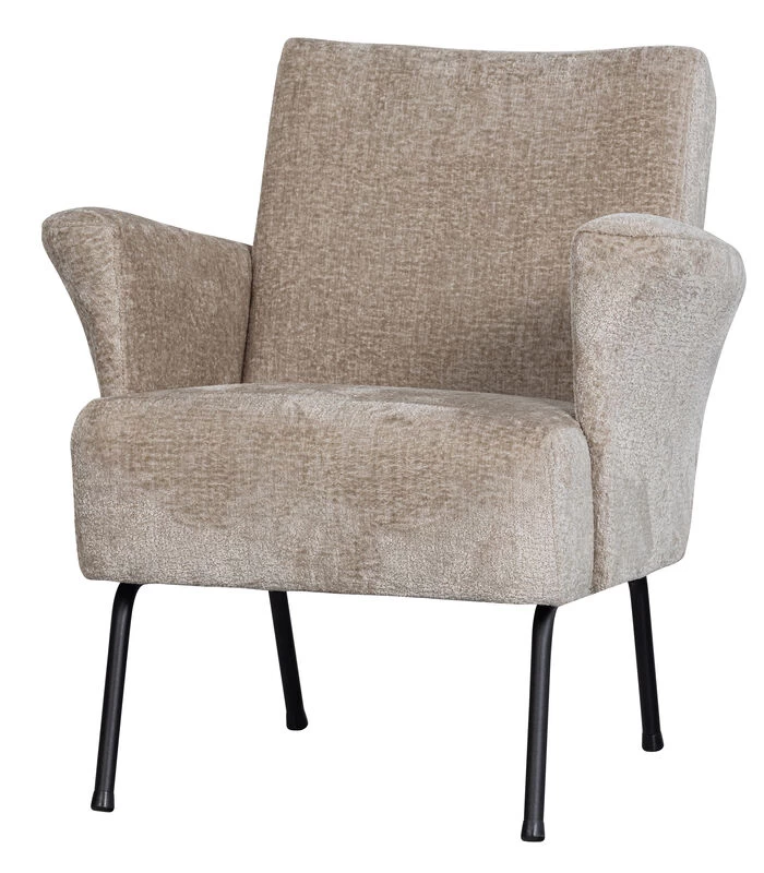 BePureHome Muse Fauteuil - Geweven Stof - Naturel - 77x73x70 3 BePureHome Muse Fauteuil - Geweven Stof - Naturel - 77x73x70