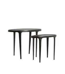 Bijzettafel Arica - Zwart - 70x33x53cm