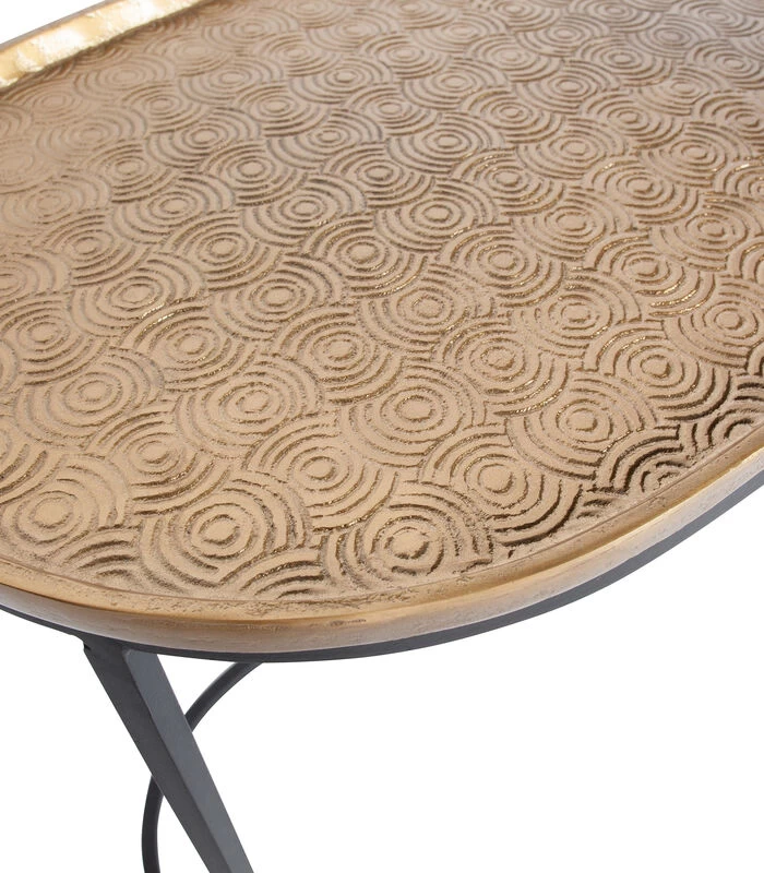 BePureHome Embrace Bijzettafel - Metaal - Antique Brass - Set Van 2 5 BePureHome Embrace Bijzettafel - Metaal - Antique Brass - Set Van 2 - Afbeelding 3