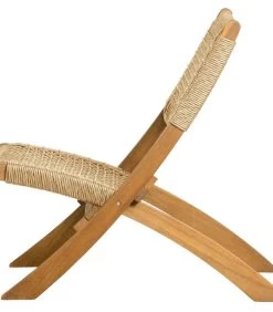 WOOOD Tuinklapstoel Ruit Lois - Hout - Naturel - 73x60x78 -Meubilair Verkoop b51876cb574d4b2b88364f2e4673bd3e