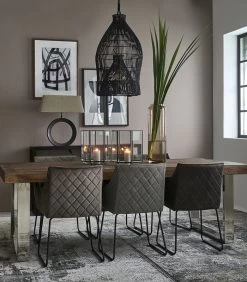 Riviera Maison Eettafel Uitschuifbaar - Washington Dining Table Extendable - 230/290/350x100 Cm - Zilver -Meubilair Verkoop b53b1c9c09d1402e95529c73bbd38f3c