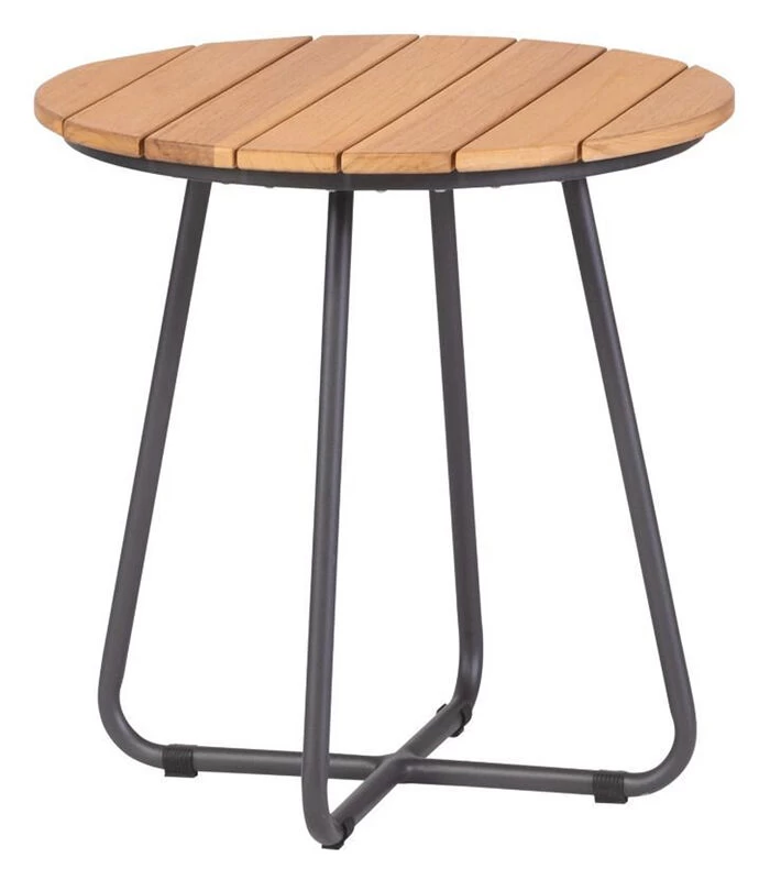 Bijzettafel Buiten Grace - Teak - Naturel - 52x50x50 3 Bijzettafel Buiten Grace - Teak - Naturel - 52x50x50