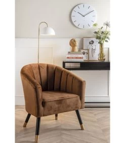 Leitmotiv Stoel Royal - Velvet Chocolade Bruin - 70x71x80cm -Meubilair Verkoop b666a735781649ae88b529b960cb1b45