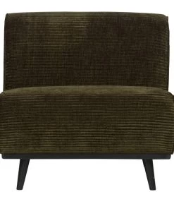 BePureHome Statement 1-Zits Element - Ribstof - Warm Groen - 77x79x93