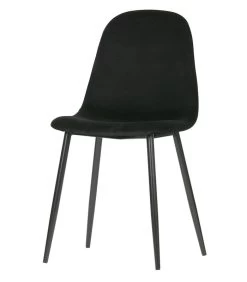 WOOOD Marije Eetkamerstoel - Velvet - Zwart - Set Van 2 -Meubilair Verkoop b80f4da0aa45468a895540f4065c99f1