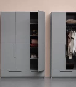 WOOOD Pure 2-Deurs Hangkast - Grenen - Betongrijs - 215x95x60 7 WOOOD Pure 2-Deurs Hangkast - Grenen - Betongrijs - 215x95x60 -Meubilair Verkoop b9fc5e77b570441192ac7205cf0d59f8