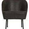 BePureHome Vogue Fauteuil - Recycle Leer - Zwart - 69x57x70