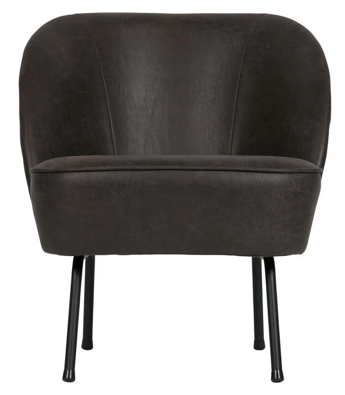 BePureHome Vogue Fauteuil - Recycle Leer - Zwart - 69x57x70 3 BePureHome Vogue Fauteuil - Recycle Leer - Zwart - 69x57x70