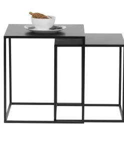 WOOOD Ziva Bijzettafels - Metaal - Zwart - Set Van 2 7 WOOOD Ziva Bijzettafels - Metaal - Zwart - Set Van 2 -Meubilair Verkoop ba095bbb7d3d45cfbb65d67e3b0d229a