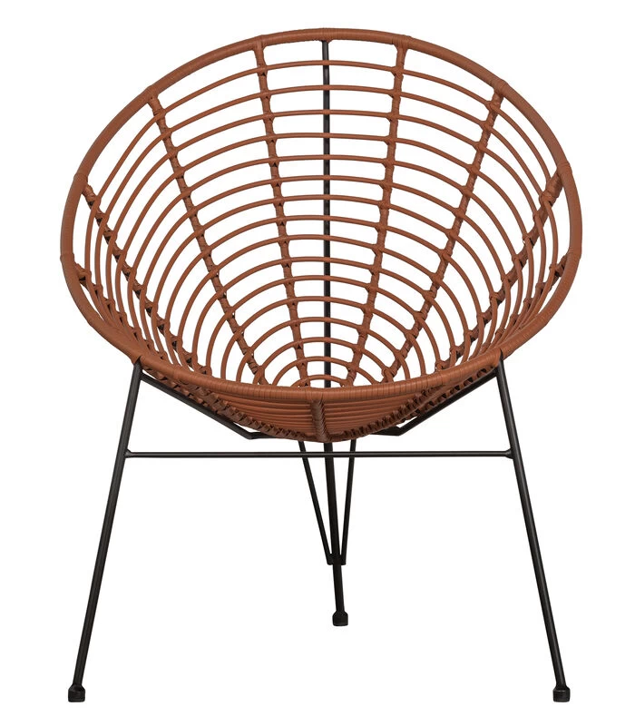 WOOOD Loungestoel Buiten Jane - PE/Metaal - Terra - 88x72x81 5 WOOOD Loungestoel Buiten Jane - PE/Metaal - Terra - 88x72x81 - Afbeelding 3