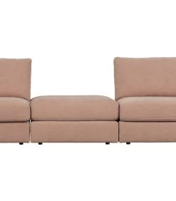 VTwonen Family 1-Zits Element Ronde Hoek Links - Roze - 85x93x98 -Meubilair Verkoop bddc6e8199374a4292f0cce558c6288c