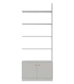 WOOOD Uitbreiding Tbv Boekenkast Madu - Grenen - Grijs - 200x78x35