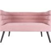 Leitmotiv Bank Explicit - Suede Look Roze - 128x71x74cm -Meubilair Verkoop c0023359e72f49ac8223fe4bc7037b1c