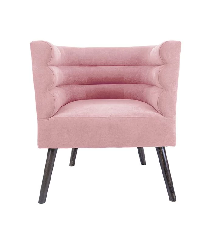 Leitmotiv Stoel Explicit - Suede Look Roze - 74x71x74cm 4 Leitmotiv Stoel Explicit - Suede Look Roze - 74x71x74cm - Afbeelding 2