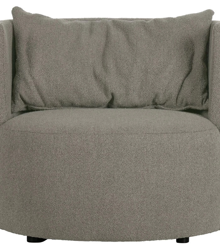 VTwonen Explore Fauteuil - Boucle - Grijs - 81x96x92 3 VTwonen Explore Fauteuil - Boucle - Grijs - 81x96x92