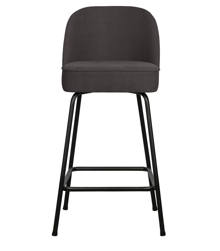 BePureHome Barstoel Vogue - Geweven Stof - Donkergrijs - 89x50x55 3 BePureHome Barstoel Vogue - Geweven Stof - Donkergrijs - 89x50x55