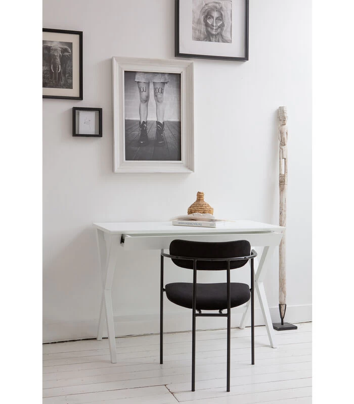 Ivy Eetkamerstoel - Fluweel - Zwart - Set Van 2 5 Ivy Eetkamerstoel - Fluweel - Zwart - Set Van 2 - Afbeelding 3