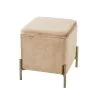 Leitmotiv Poef Snog - Zandbruin/Goud - 45x45x47cm -Meubilair Verkoop c5e46feefb9b4e1f9df144cf9d1433bf