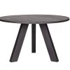 WOOOD Eettafel Rhonda - Eiken - Blacknight - 77x129x129 -Meubilair Verkoop c69d69deabc84734a901186996c1b643