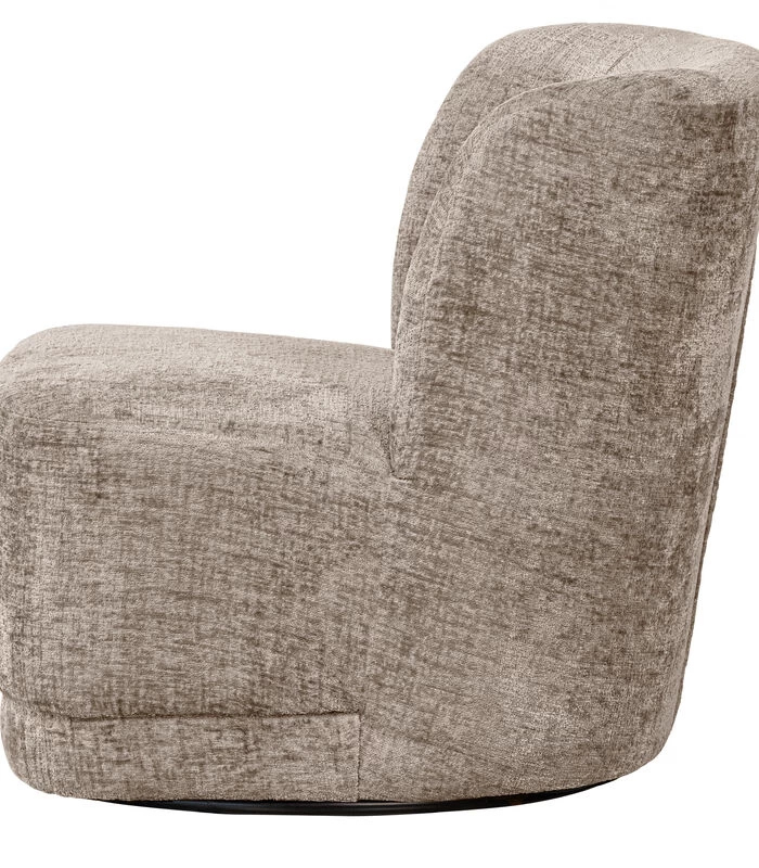 Draaifauteuil Atty - Polyester - Zand - 75x74x65 5 Draaifauteuil Atty - Polyester - Zand - 75x74x65 - Afbeelding 3