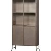 BePureHome Fossil Vitrinekast - Metaal - Champagne - 180x95x38