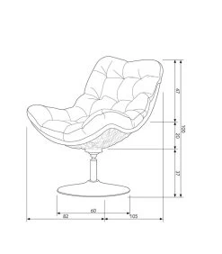 WOOOD Vive Draaifauteuil - Rattan - Naturel/Zwart - 100x82x105 -Meubilair Verkoop c8a6aae7d07549679f8a4d9c7c1c116b
