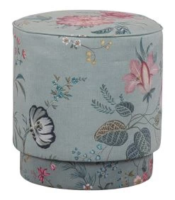 Pip Studio Poef Fleur Grandeur Medium - Groen - 45x40x40 -Meubilair Verkoop ca309a41631143f3be22e8be9d3fcb33