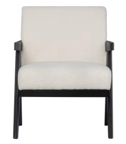 WOOOD Fauteuil Lowie - Polyester - Naturel/Zwart - 79x60x79 -Meubilair Verkoop cc338688b9a74f77beb10e24f700275a